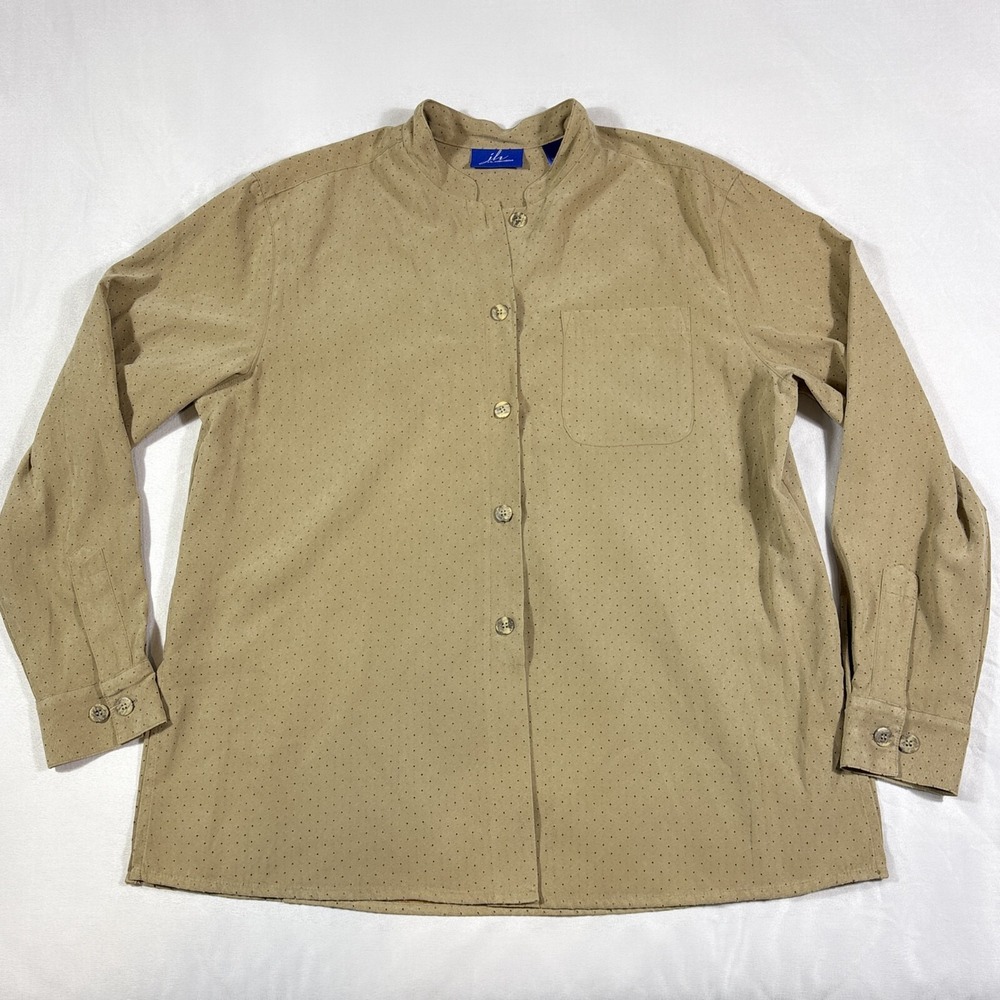 J.H Collectibles Shirts Women's Size Large Khaki Western Long Sleeve